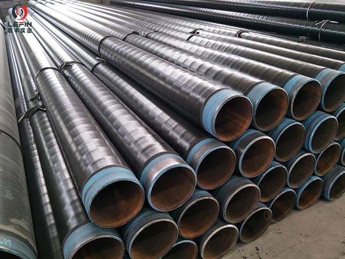 API 3LPE HDPE SSAW أنابيب الصلب